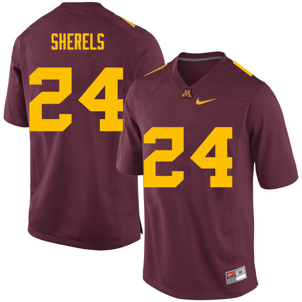 Men #24 Marcus Sherels Minnesota Golden Gophers College Football Jerseys Sale-Maroon